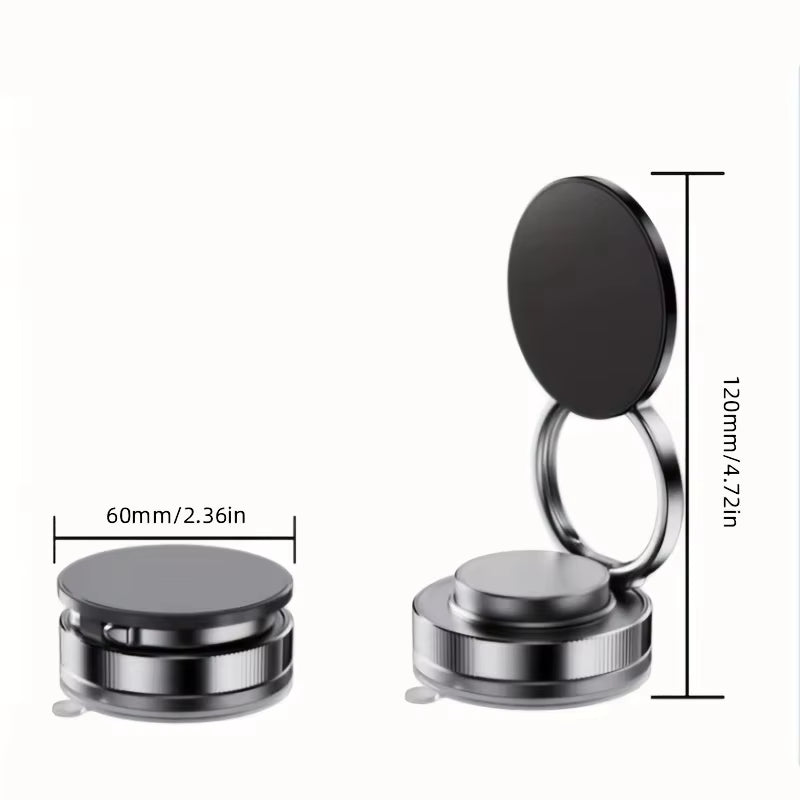 Newest 360 Degree Rotating Magnetic Mobile Phone Holder Vacuum Suction Cup Strong Magnetic Adsorption Car Phone Stand