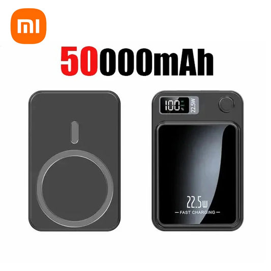 Xiaomi 200000Mah Power Bank Magnetic Wireless 22.5W Ultra Capacity Super Fast Charging Power Bank for Iphone16 Samsung 2025